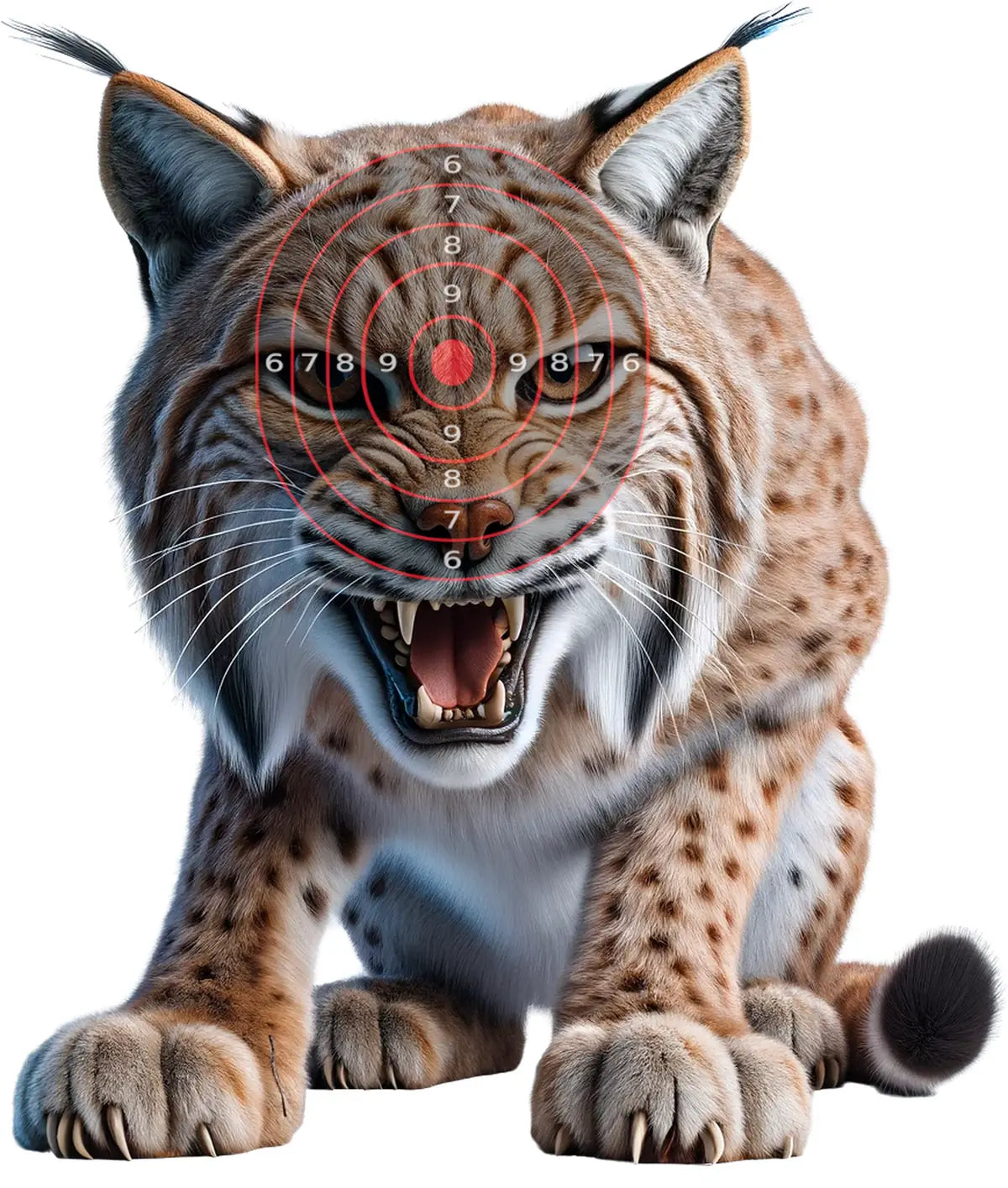 Animal Bobcat Target 7 - Printable Shooting Target