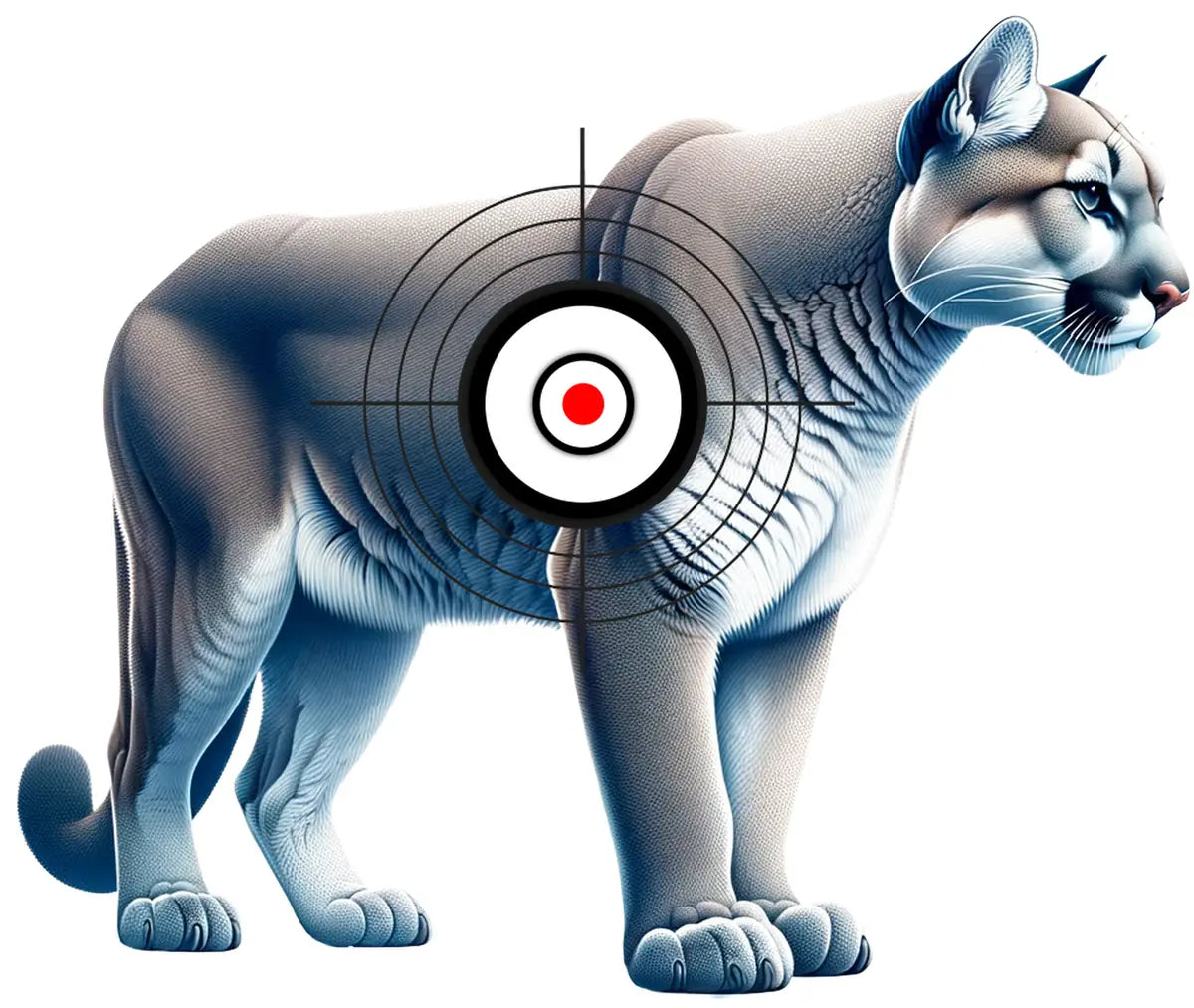 Animal Cougar Target 8 - Printable Shooting Target
