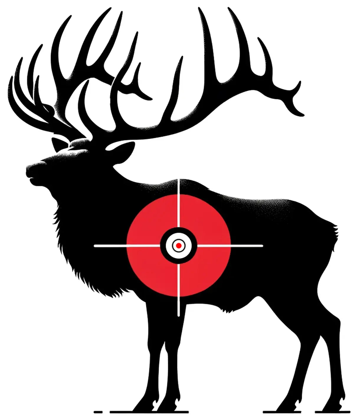 Animal Elk Target 11 - Printable Shooting Target