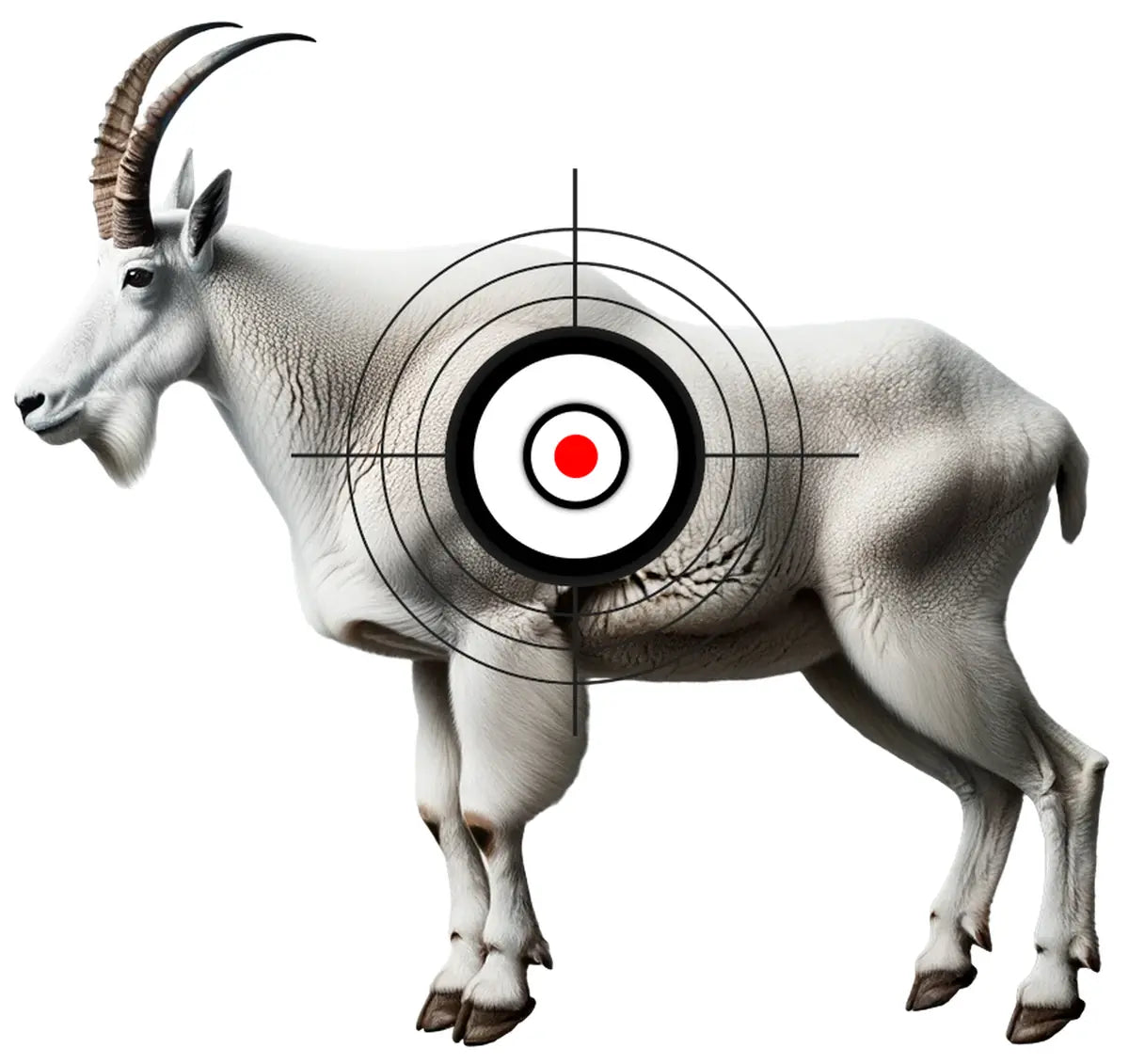 Animal Mountain Goat Target 22 - Printable Shooting Target