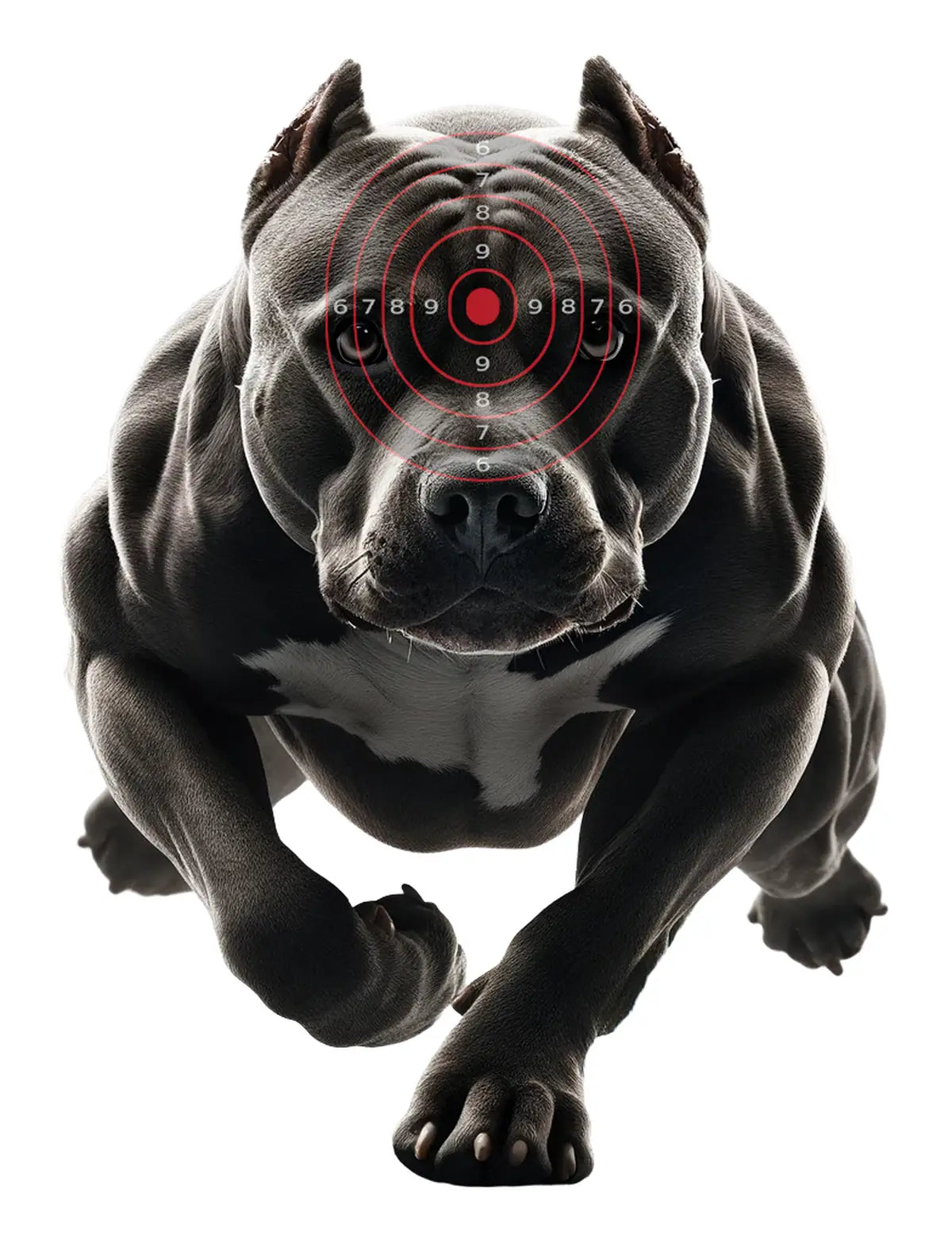 Animal Rabid Dog Target 49 - Printable Shooting Target