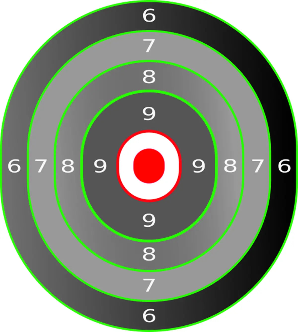 Bullseye Target 15 - Printable Shooting Target