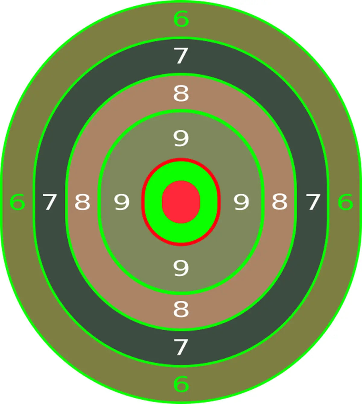 Bullseye Target 40 - Printable Shooting Target