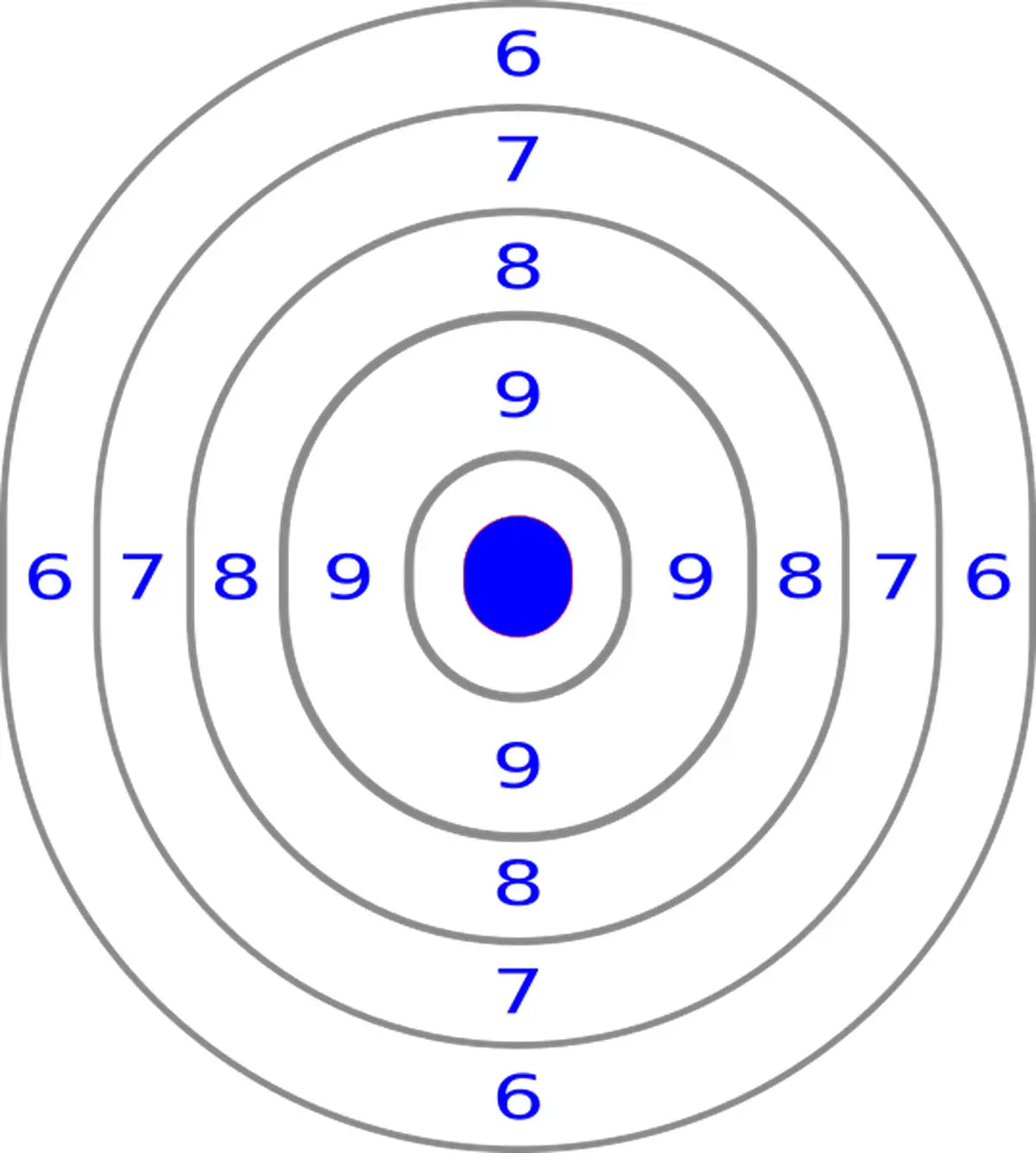Bullseye Target 78 - Printable Shooting Target