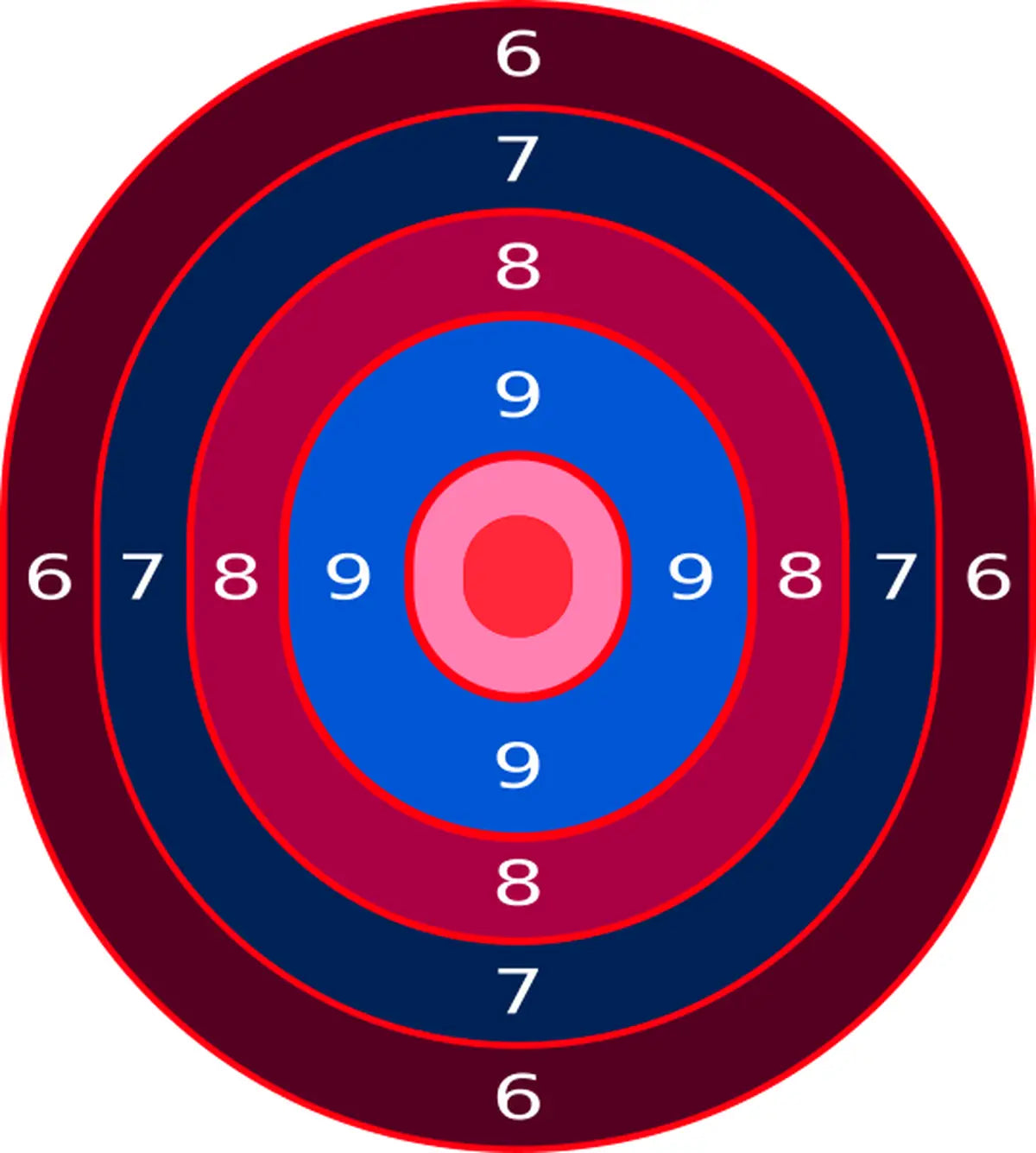 Bullseye Target 84 - Printable Shooting Target