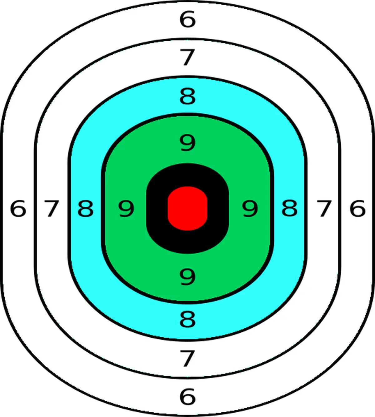 Bullseye Target 94 - Printable Shooting Target