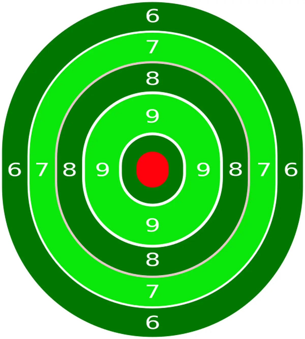 Bullseye Target 98 - Printable Shooting Target