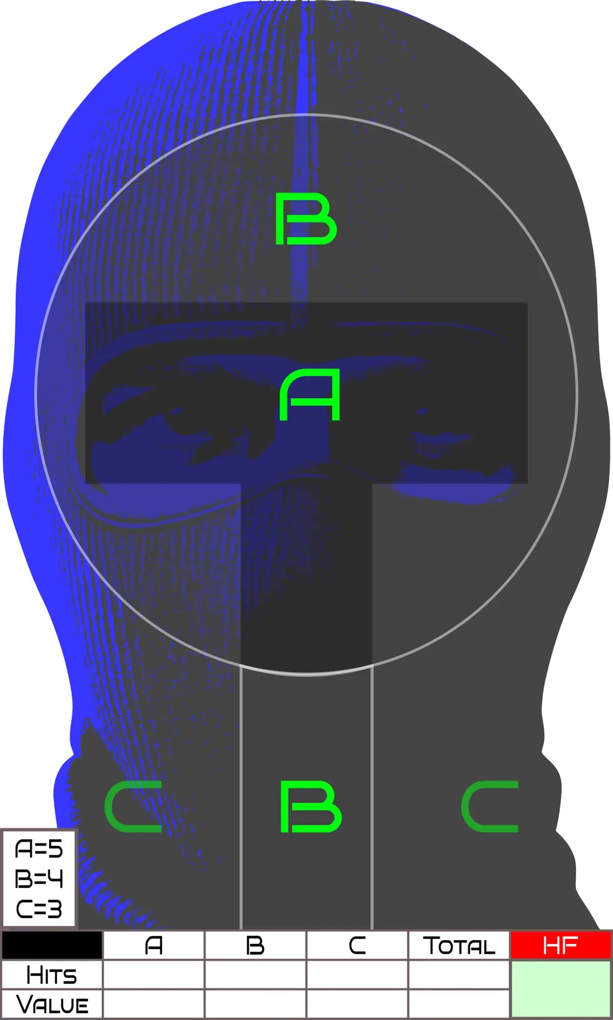 Headshot Target 24 - Printable Shooting Target