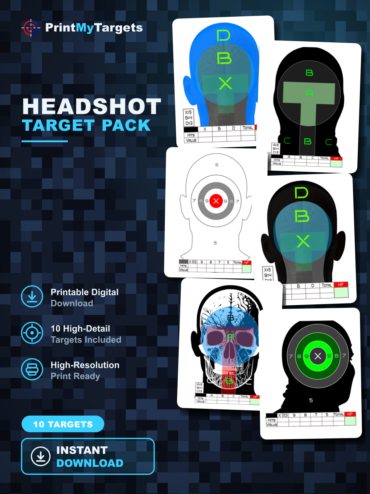 Headshot Pack (10 Targets)