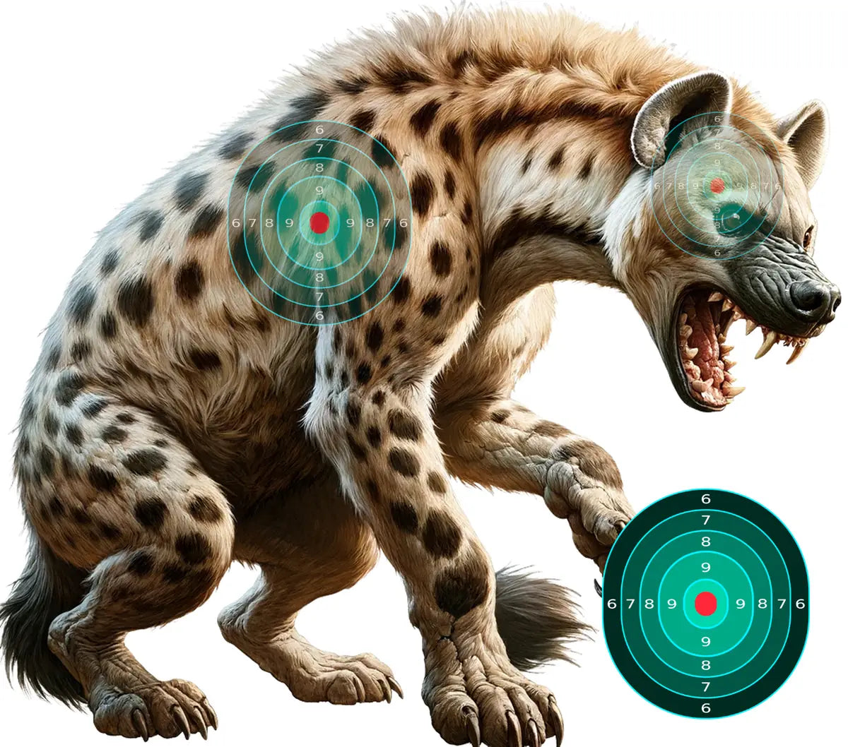 Ice Age Cave Hyena Target 24 - Printable Shooting Target