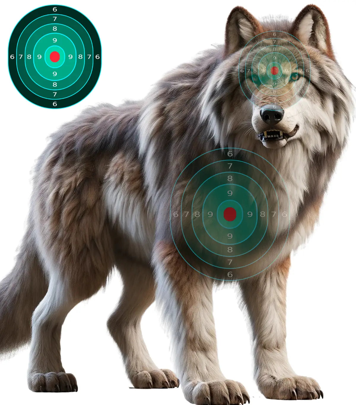 Ice Age Dire Wolf Target 6 - Printable Shooting Target