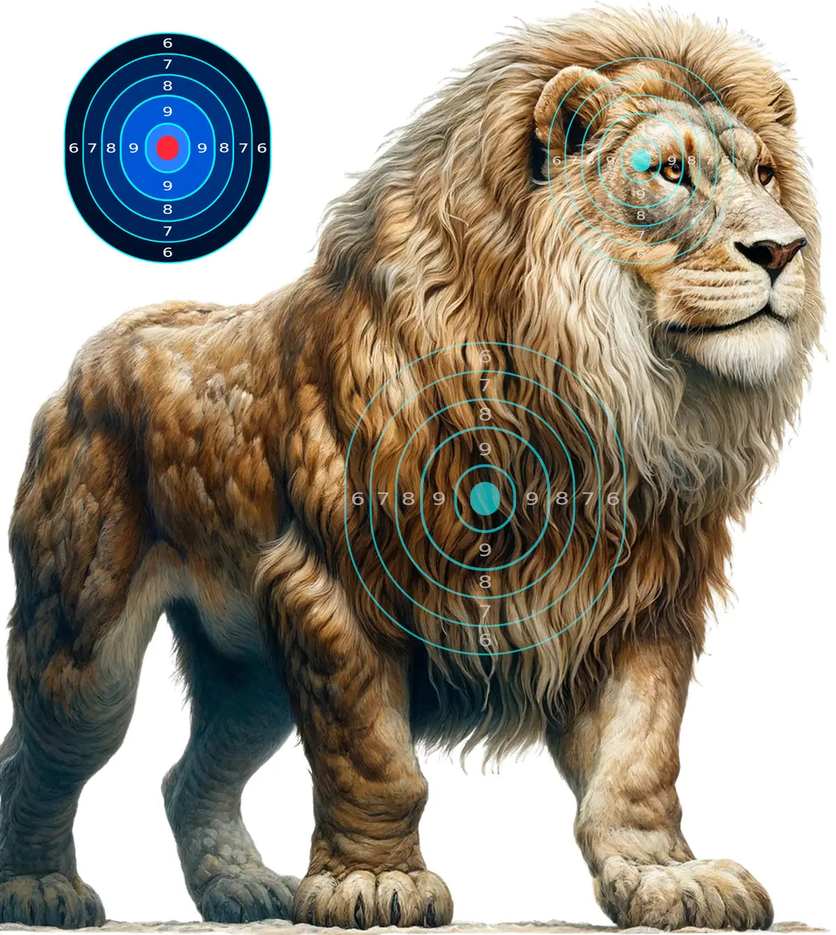 Ice Age European Cave Lion Target 25 - Printable Shooting Target