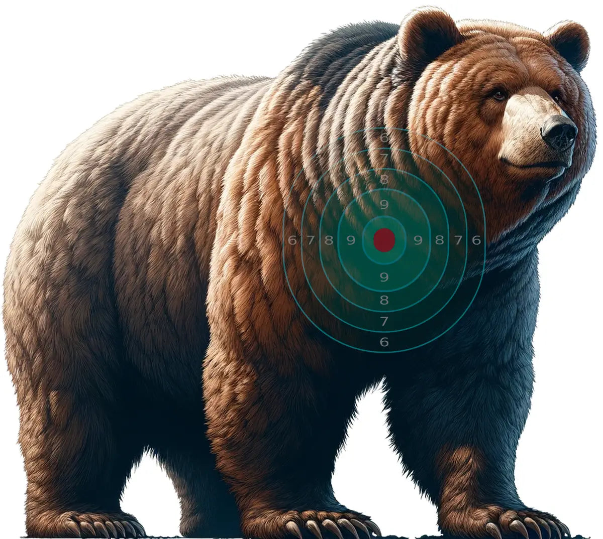 Ice Age Short Faced Bear Target 18 - Printable Shooting Target
