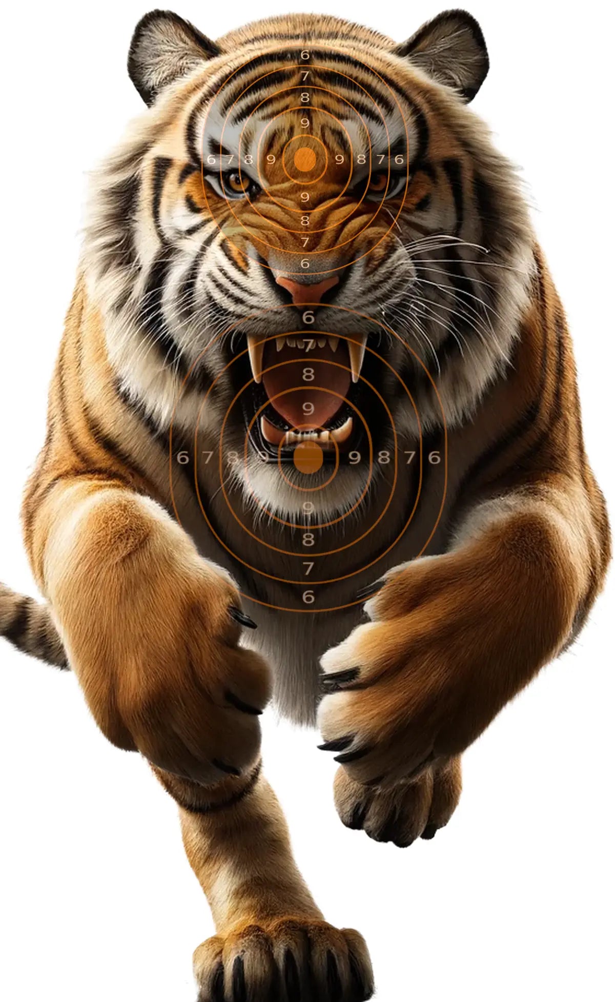 Indian Jungle Bengal Tiger Target 44 - Printable Shooting Target