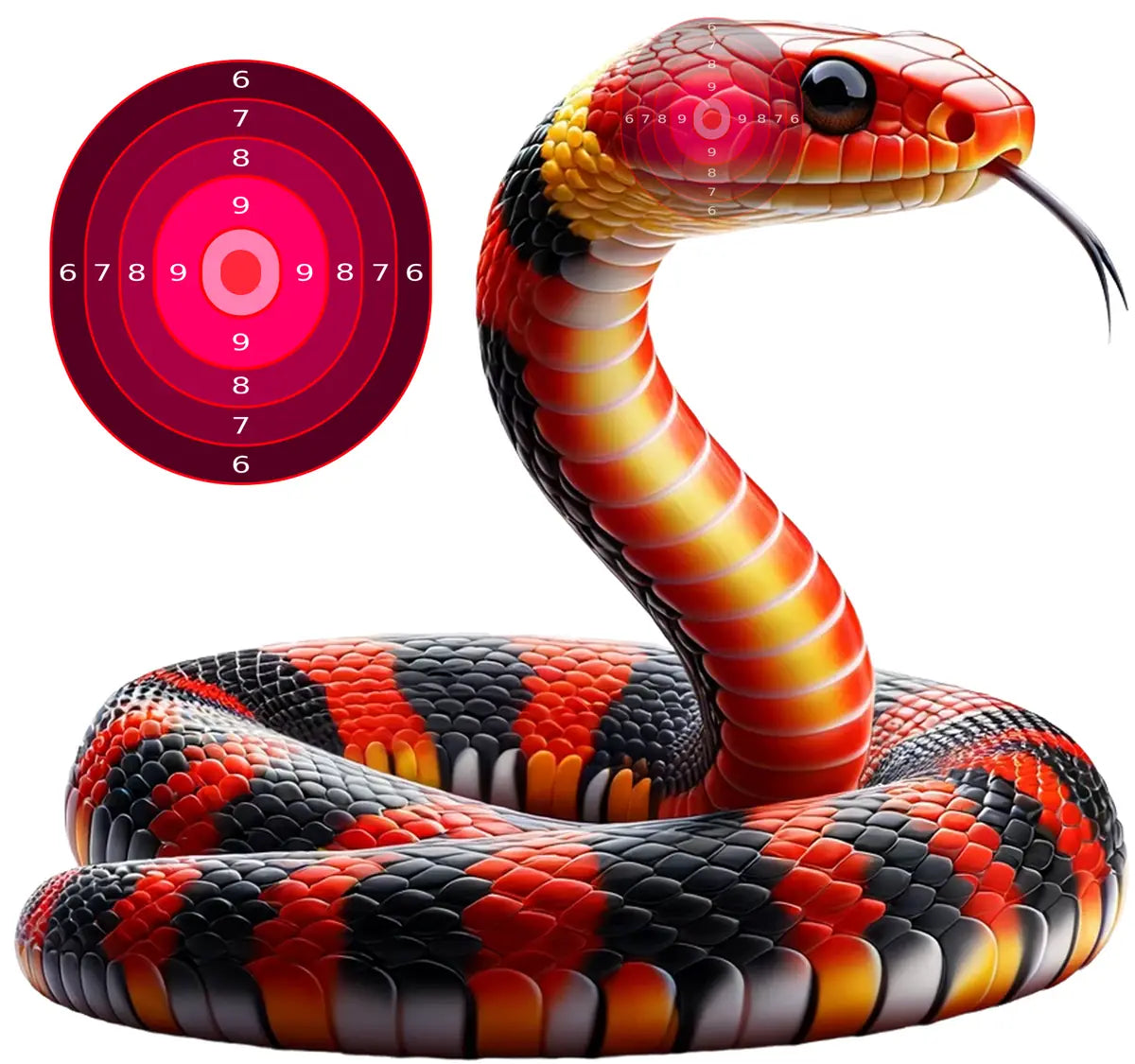 Indian Jungle Coral Snake Target 45 - Printable Shooting Target