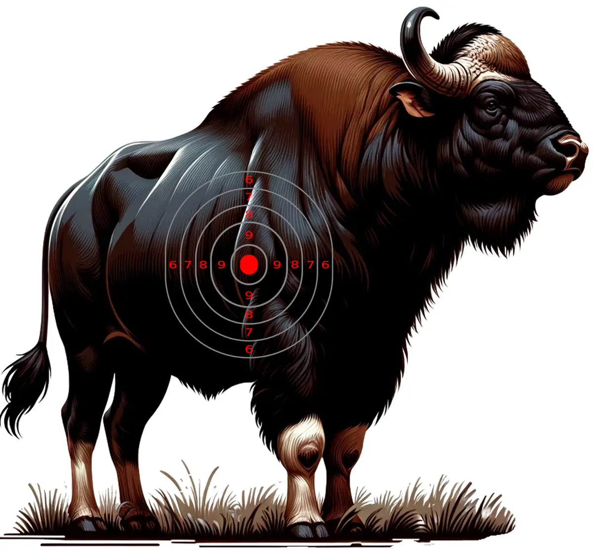 Indian Jungle Gaur Bison Target 23 - Printable Shooting Target