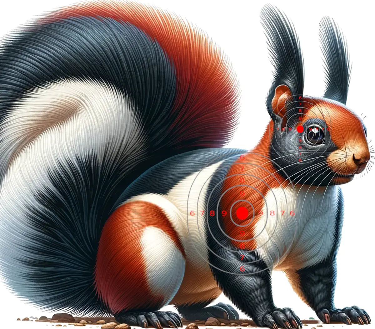 Indian Jungle Giant Squirrel Target 36 - Printable Shooting Target