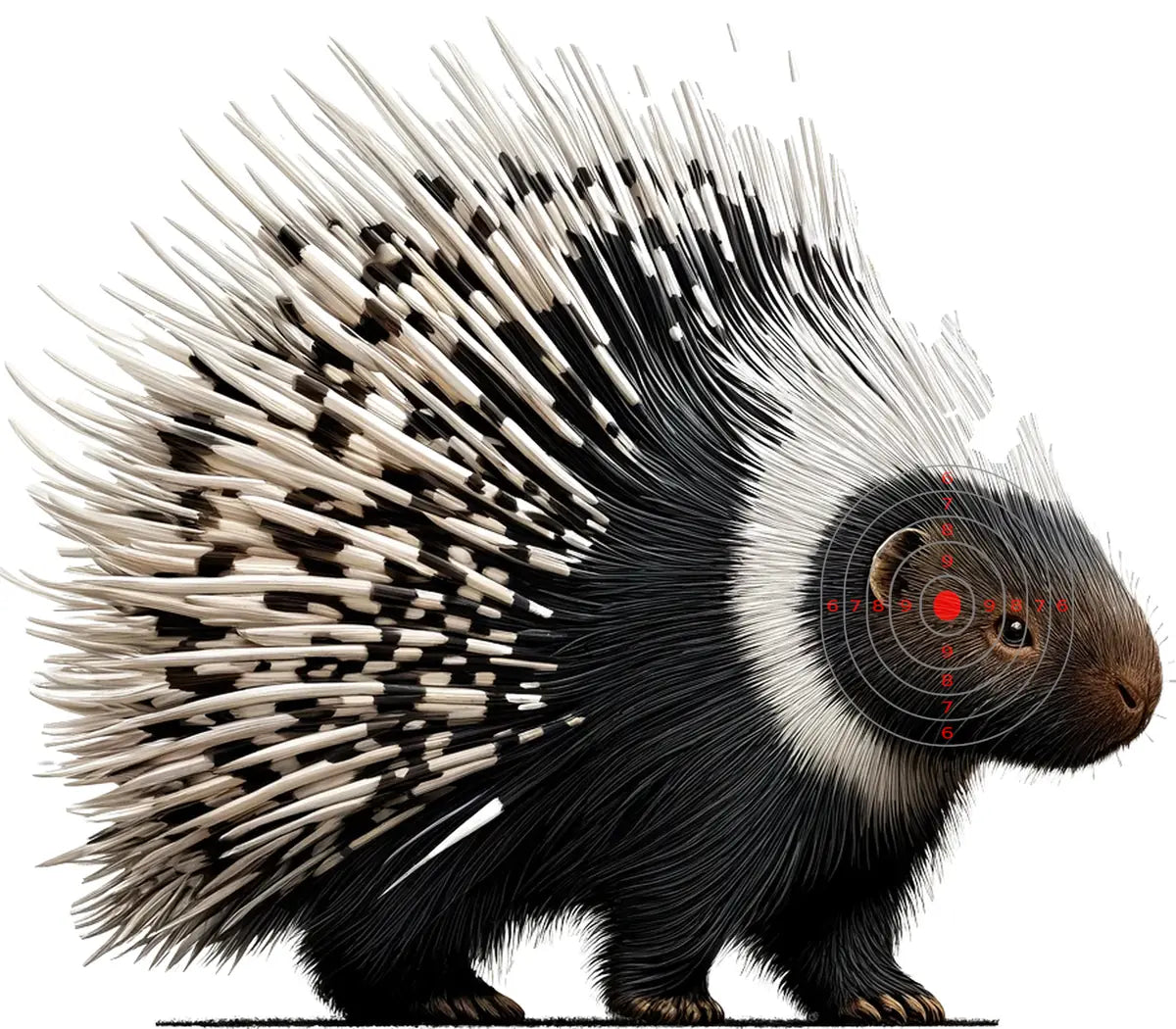 Indian Jungle Porcupine Target 43 - Printable Shooting Target