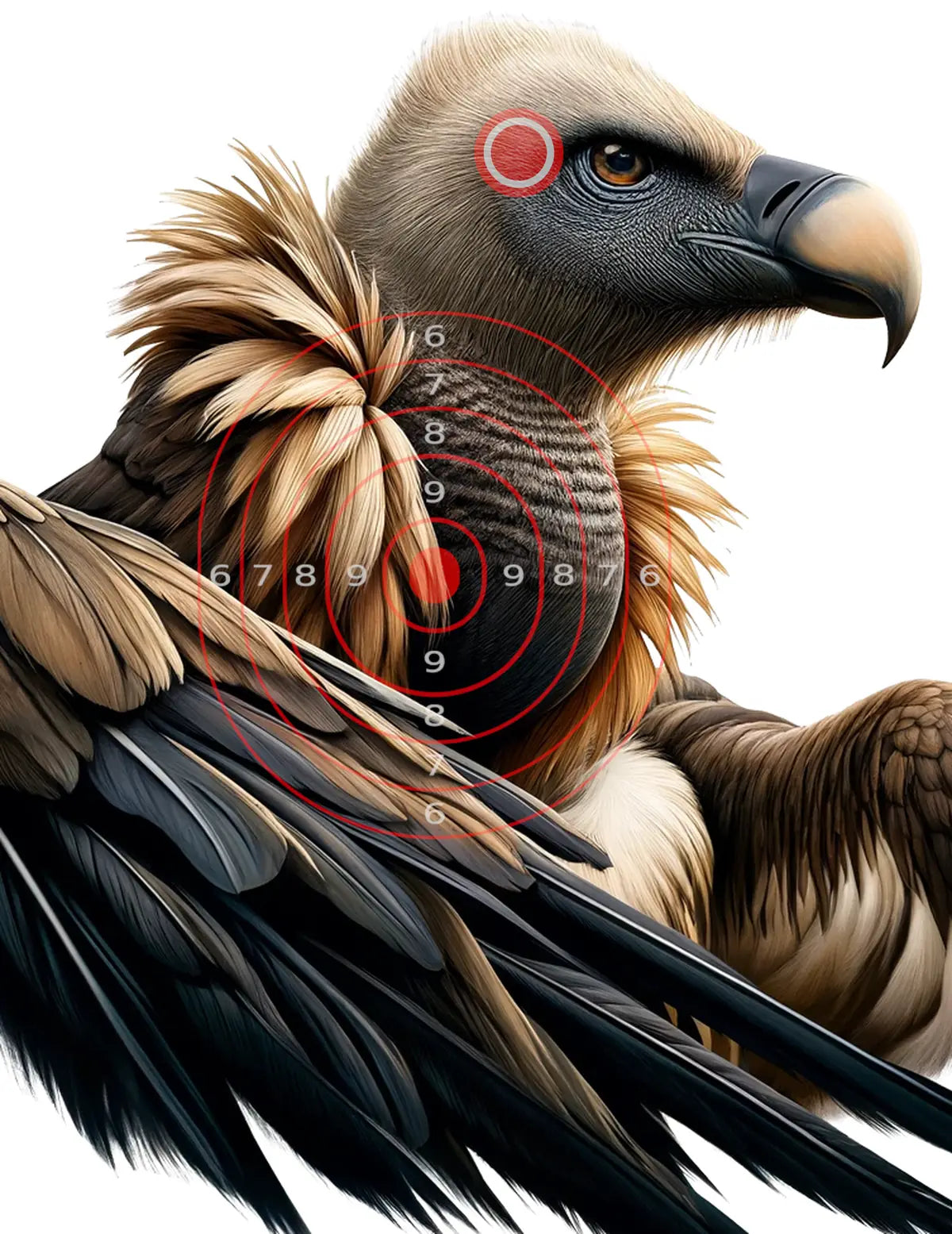Indian Jungle Vulture Target 12 - Printable Shooting Target