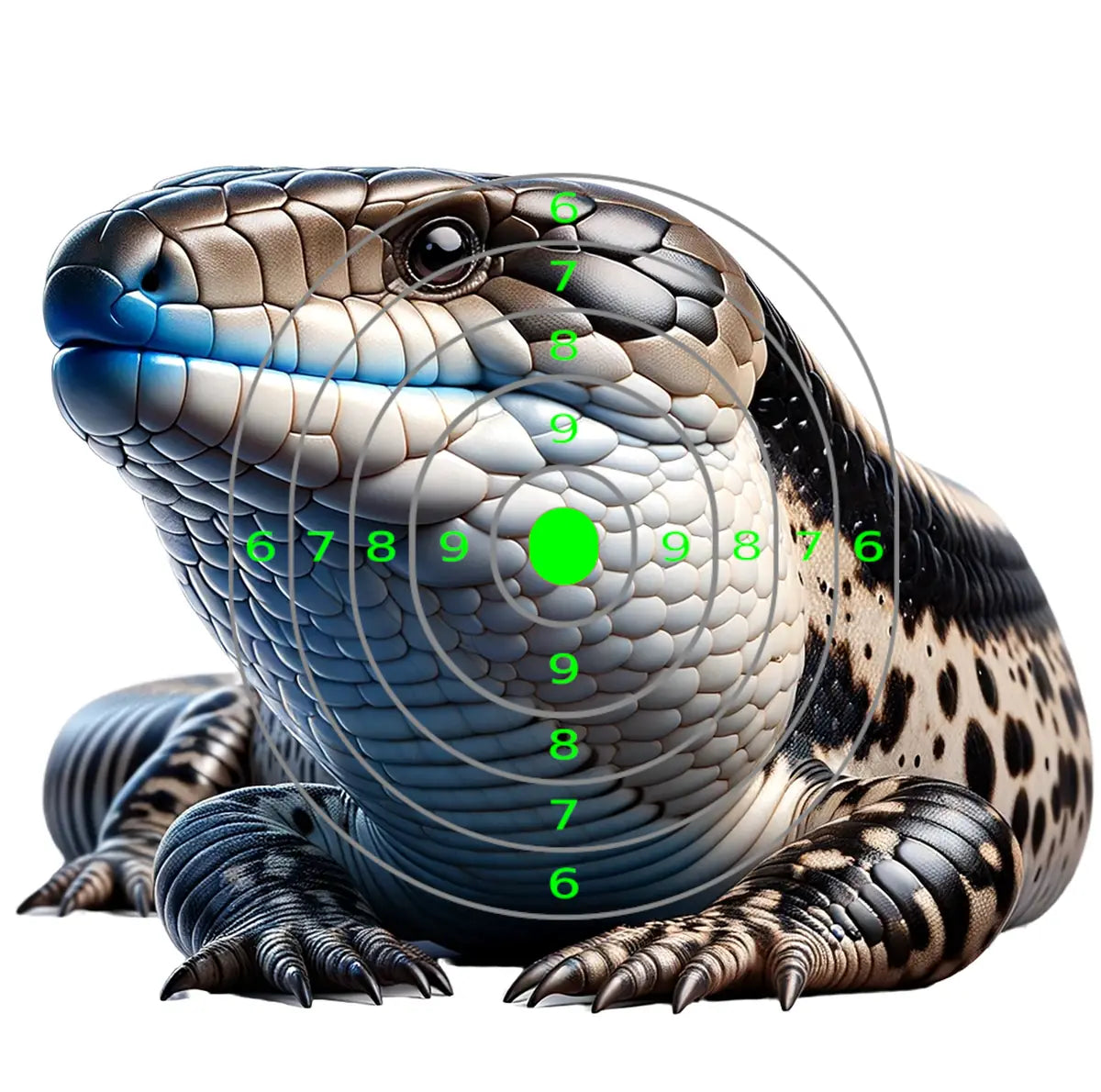 Outback Blue Tongued Skink Target 4 - Printable Shooting Target