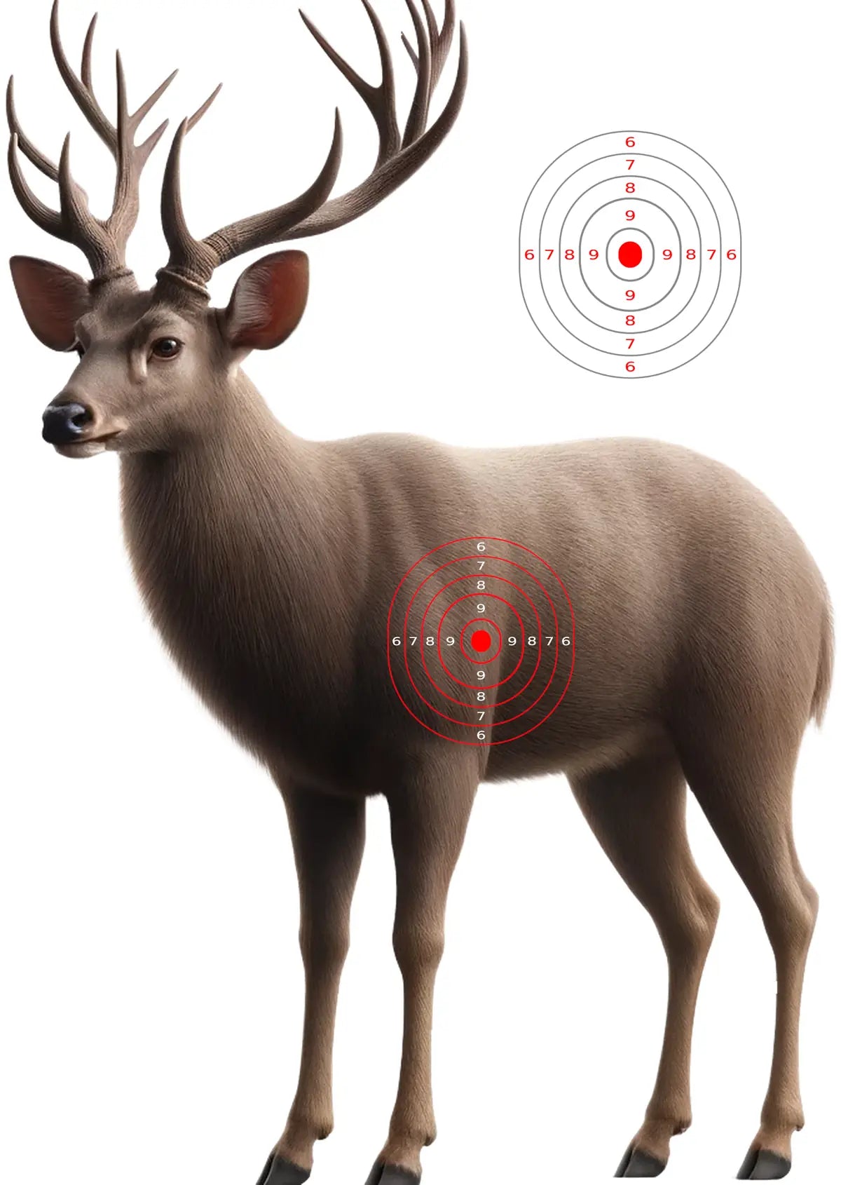 Outback Rusa Deer Target 32 - Printable Shooting Target