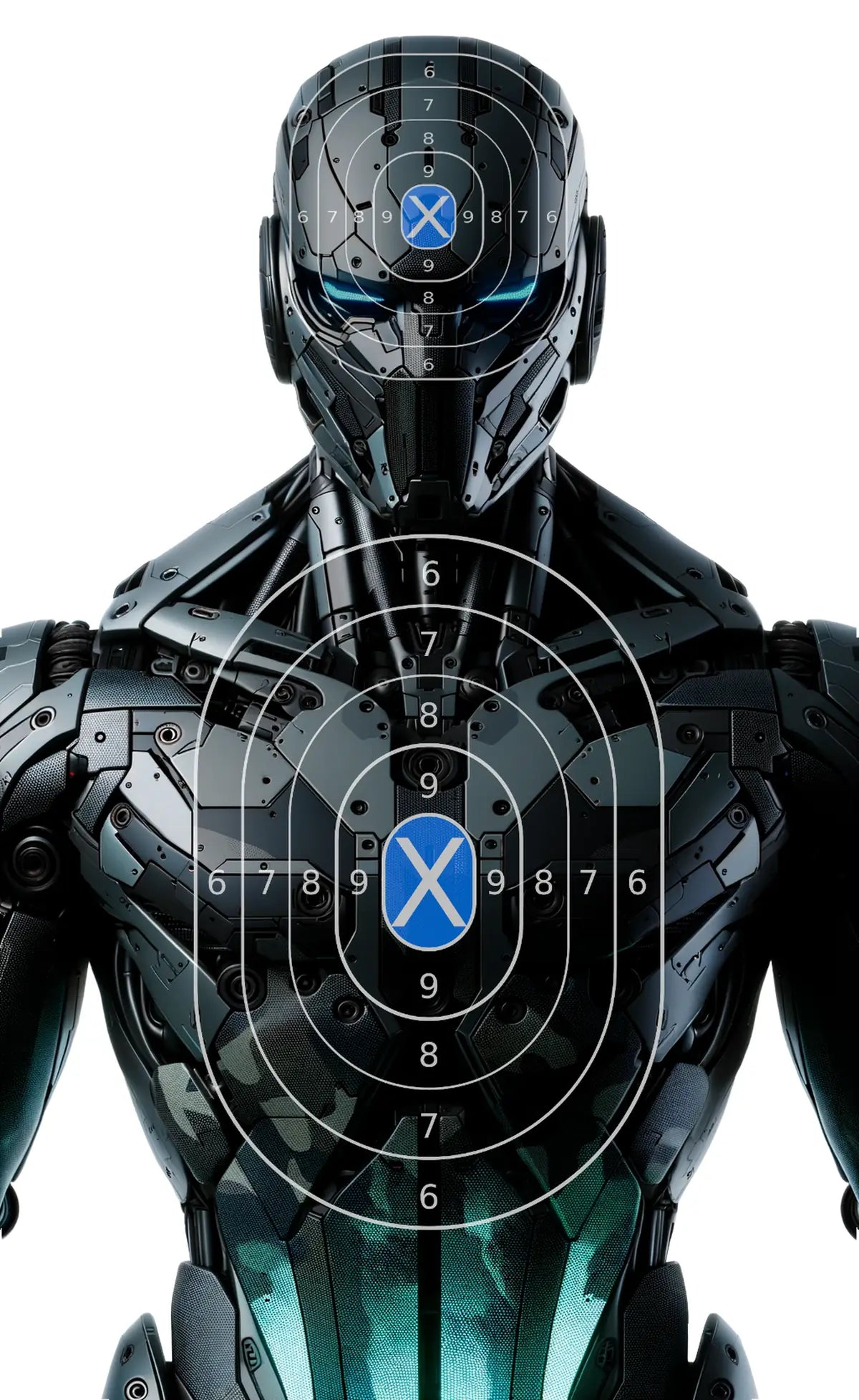 Robot And Drones Target 1 - Printable Shooting Target