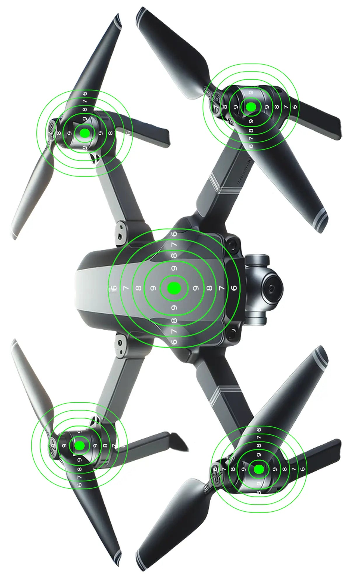 Robot And Drones Target 12 - Printable Shooting Target