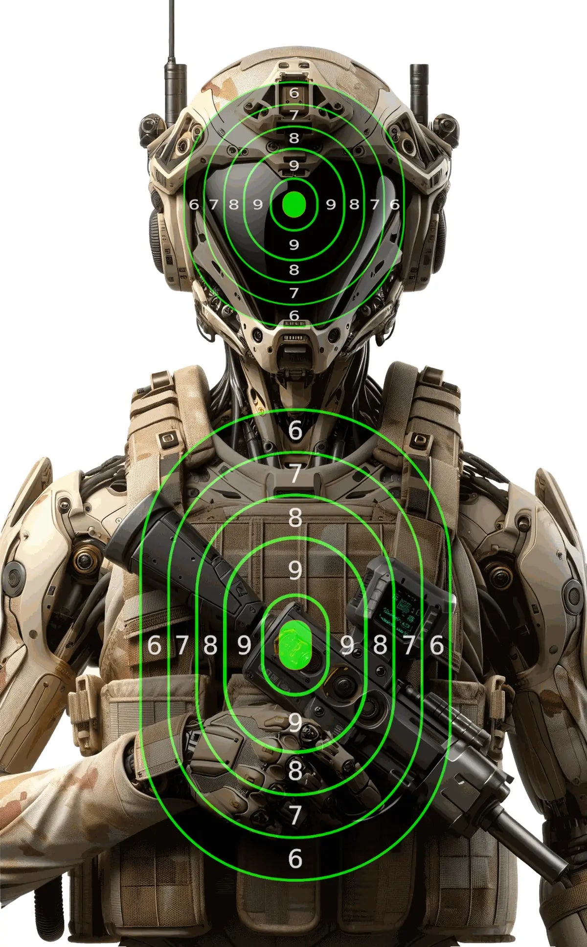 Robot And Drones Target 16 - Printable Shooting Target
