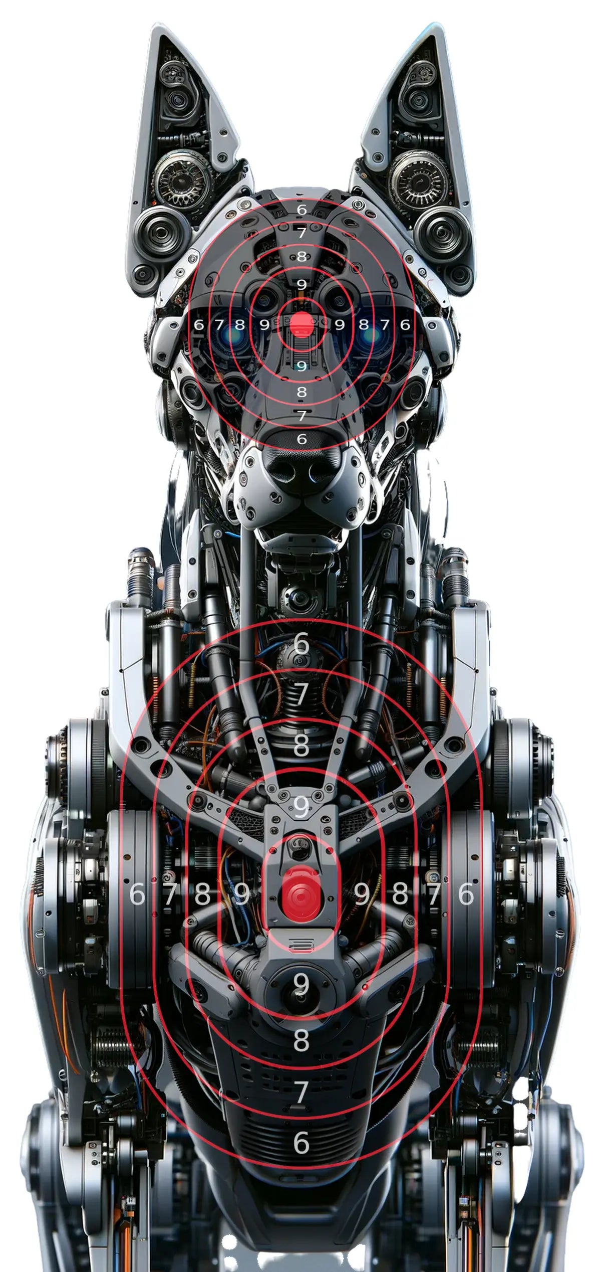 Robot And Drones Target 21 - Printable Shooting Target