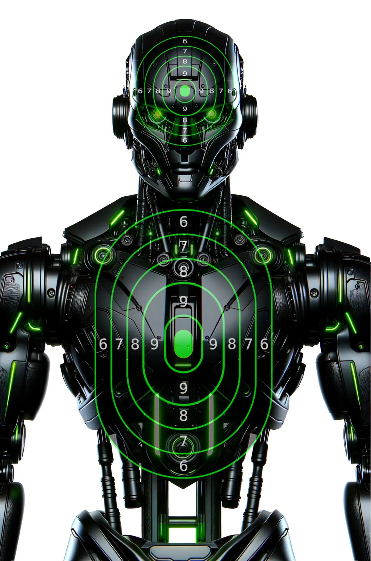 Robot And Drones Target 33 - Printable Shooting Target