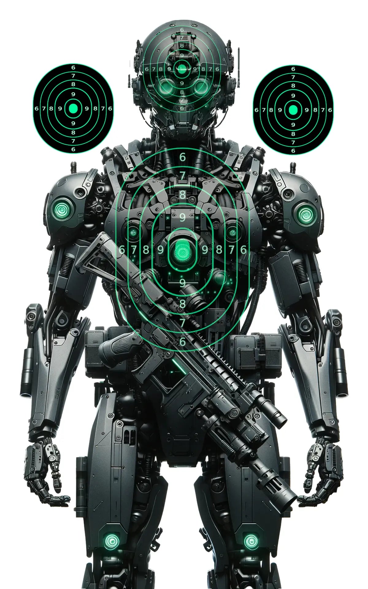 Robot And Drones Target 40 - Printable Shooting Target