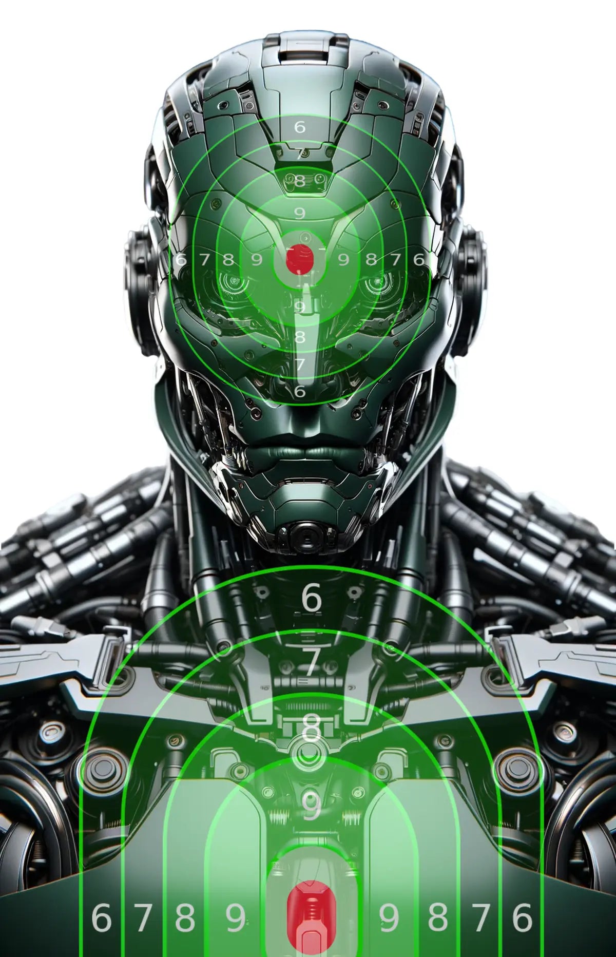 Robot And Drones Target 9 - Printable Shooting Target