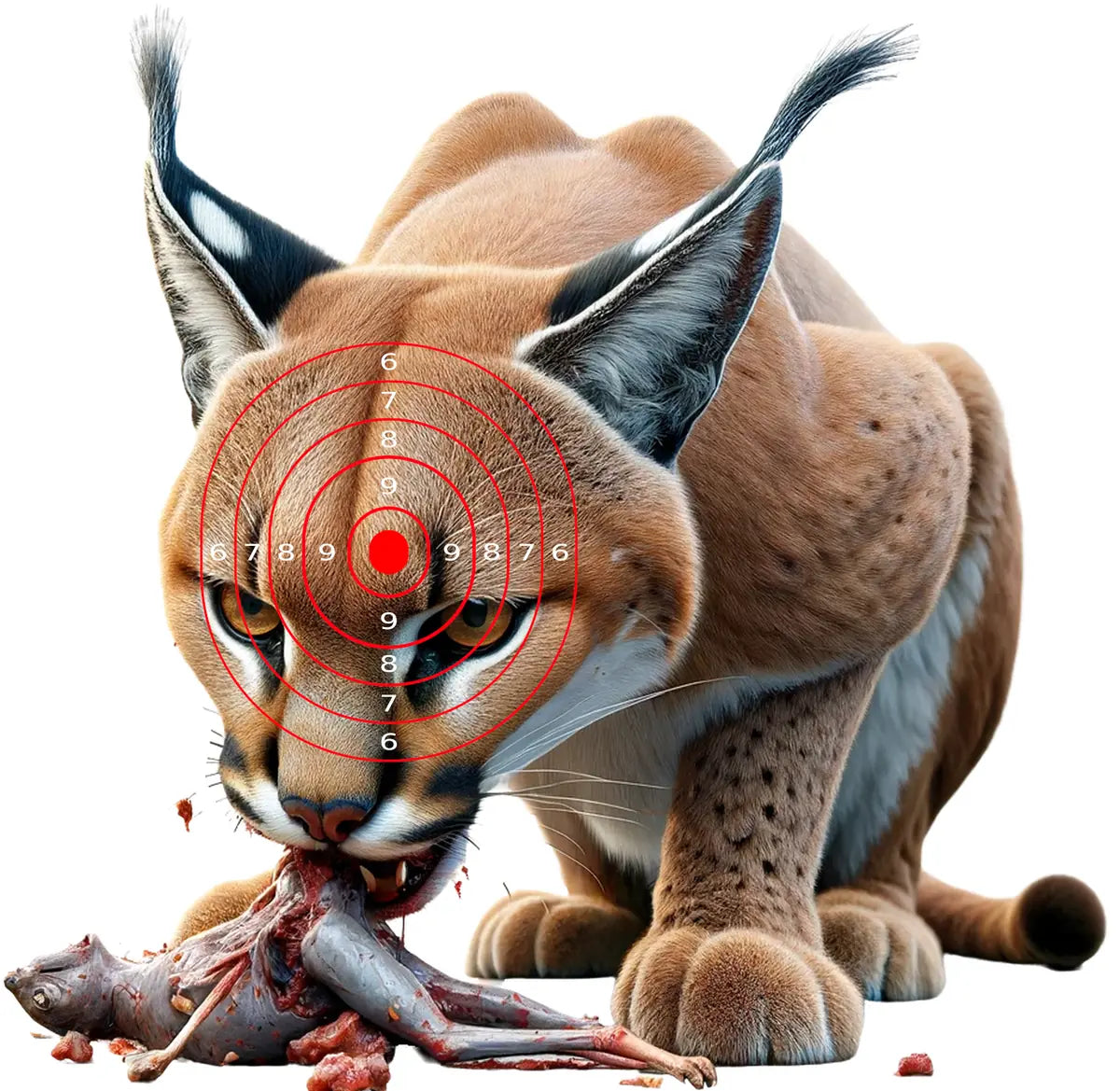 Safari Animals Caracal Target 41 - Printable Shooting Target