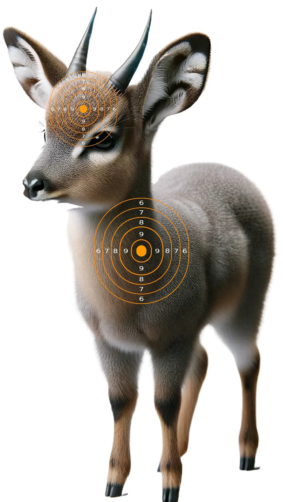 Safari Animals Duiker Target 25 - Printable Shooting Target