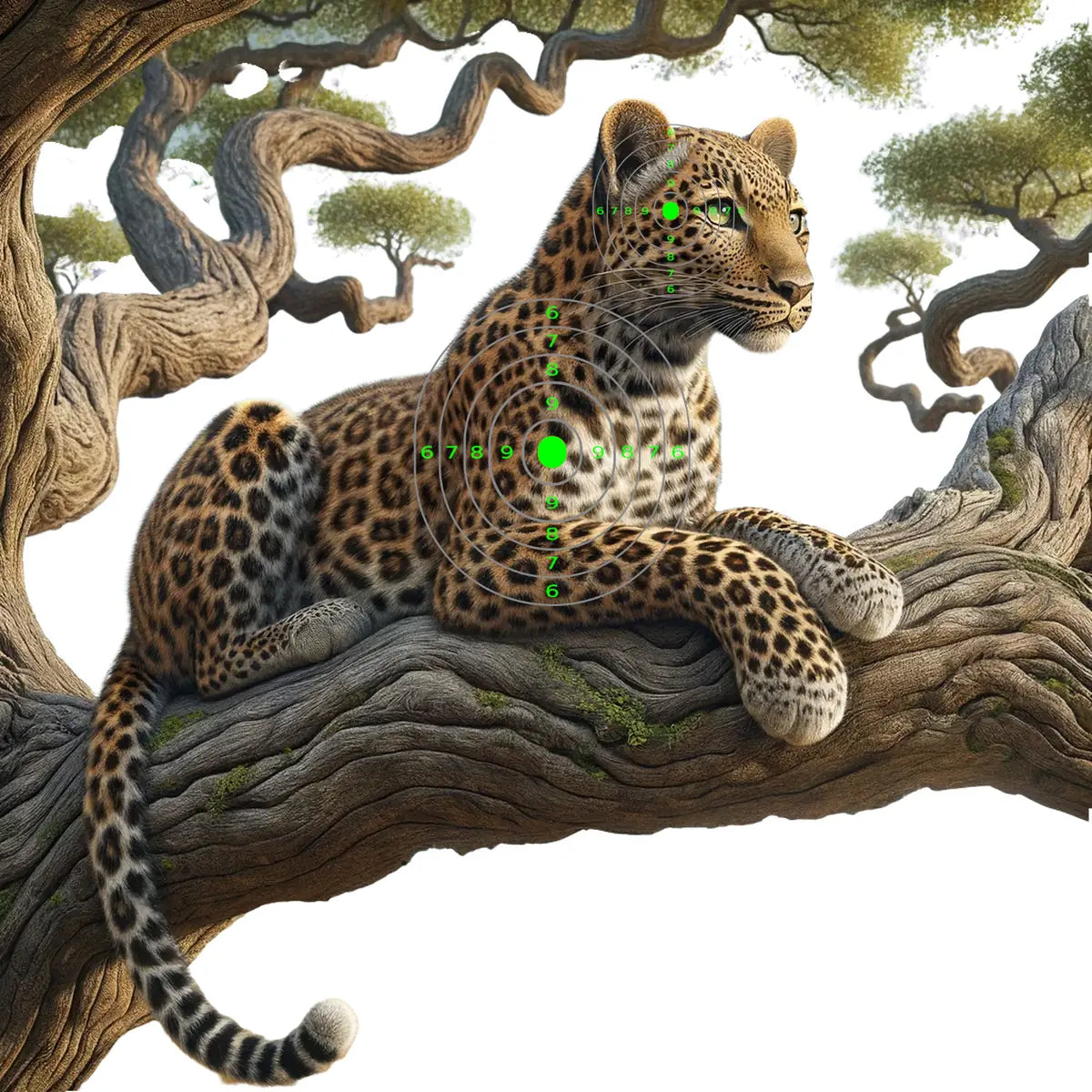 Safari Animals Leopard Target 3 - Printable Shooting Target