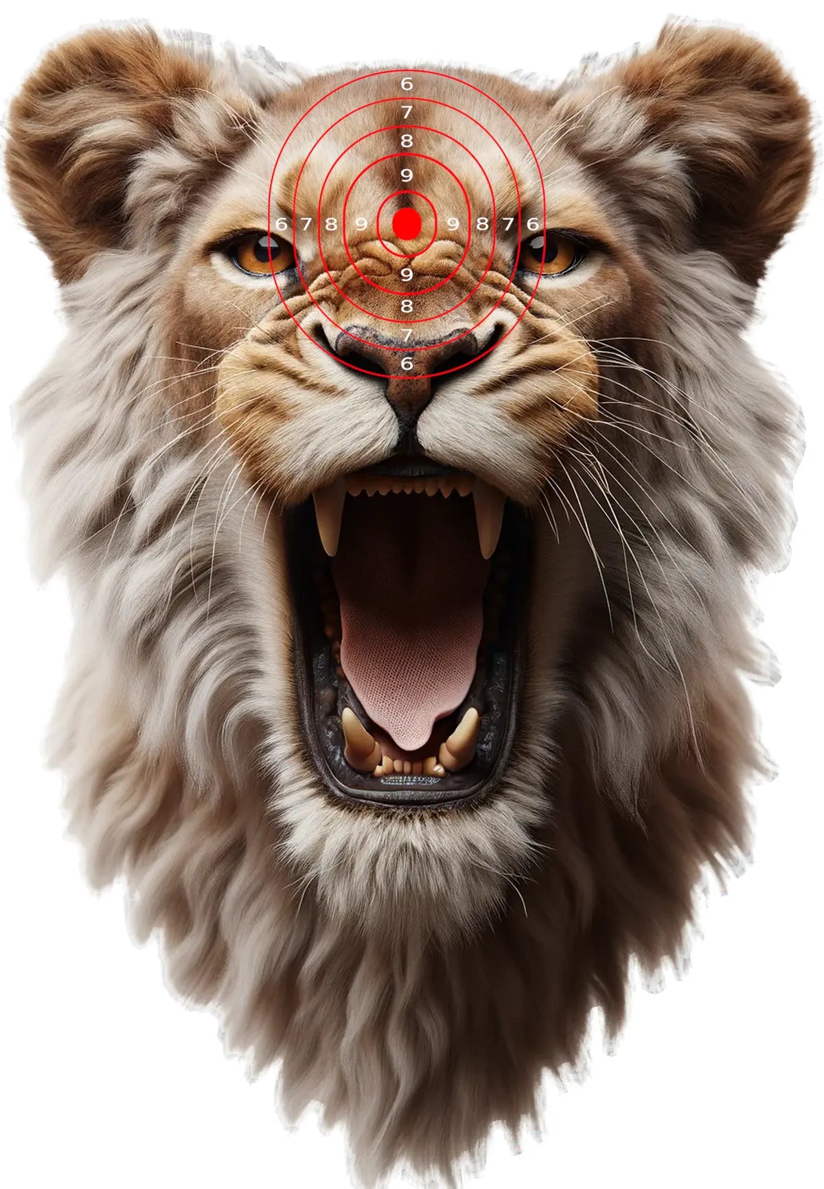 Safari Animals Lion Target 6 - Printable Shooting Target