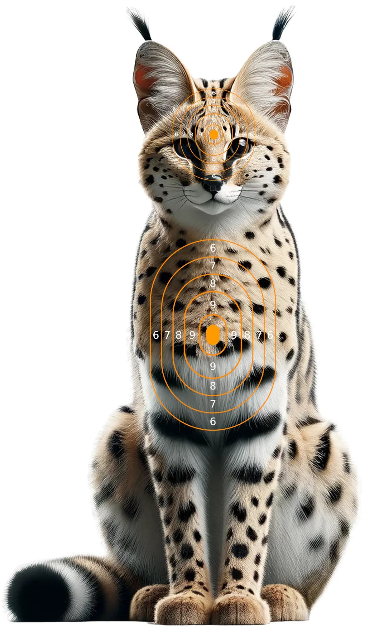 Safari Animals Serval Target 37 - Printable Shooting Target