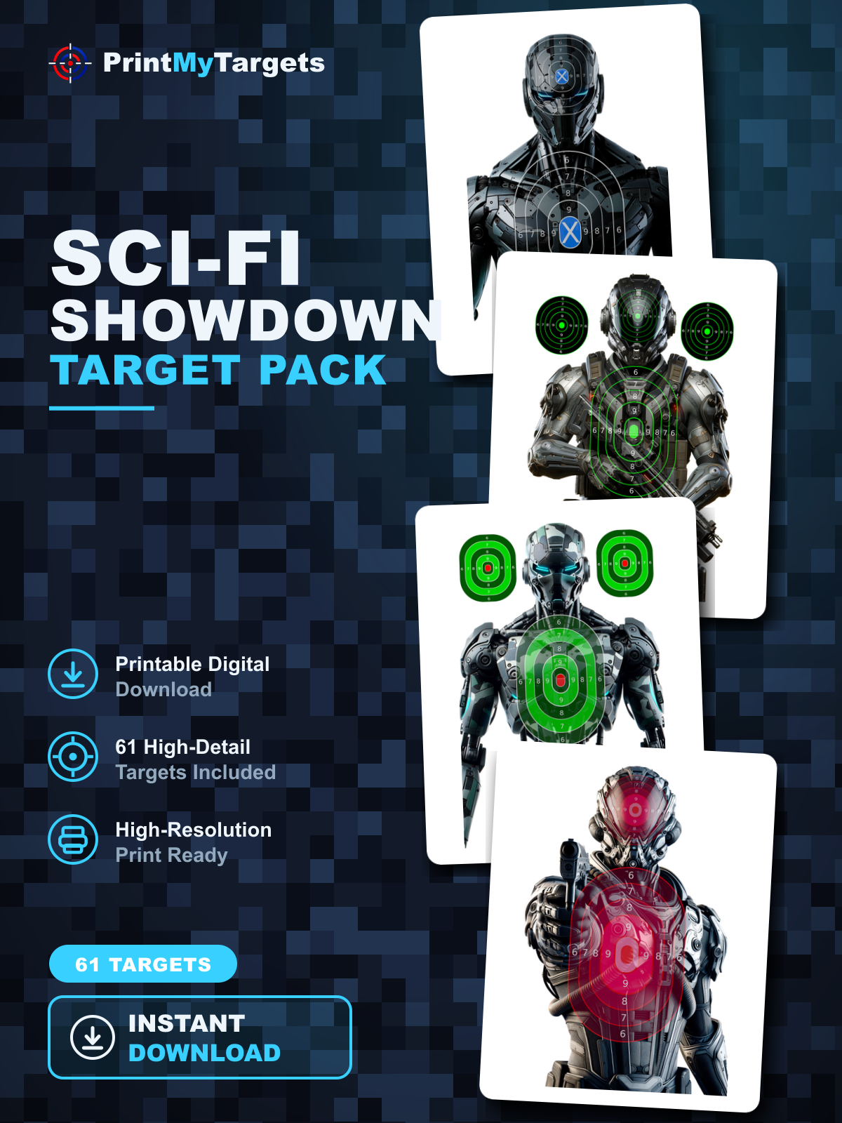 Sci-Fi Showdown Pack (61 Targets)