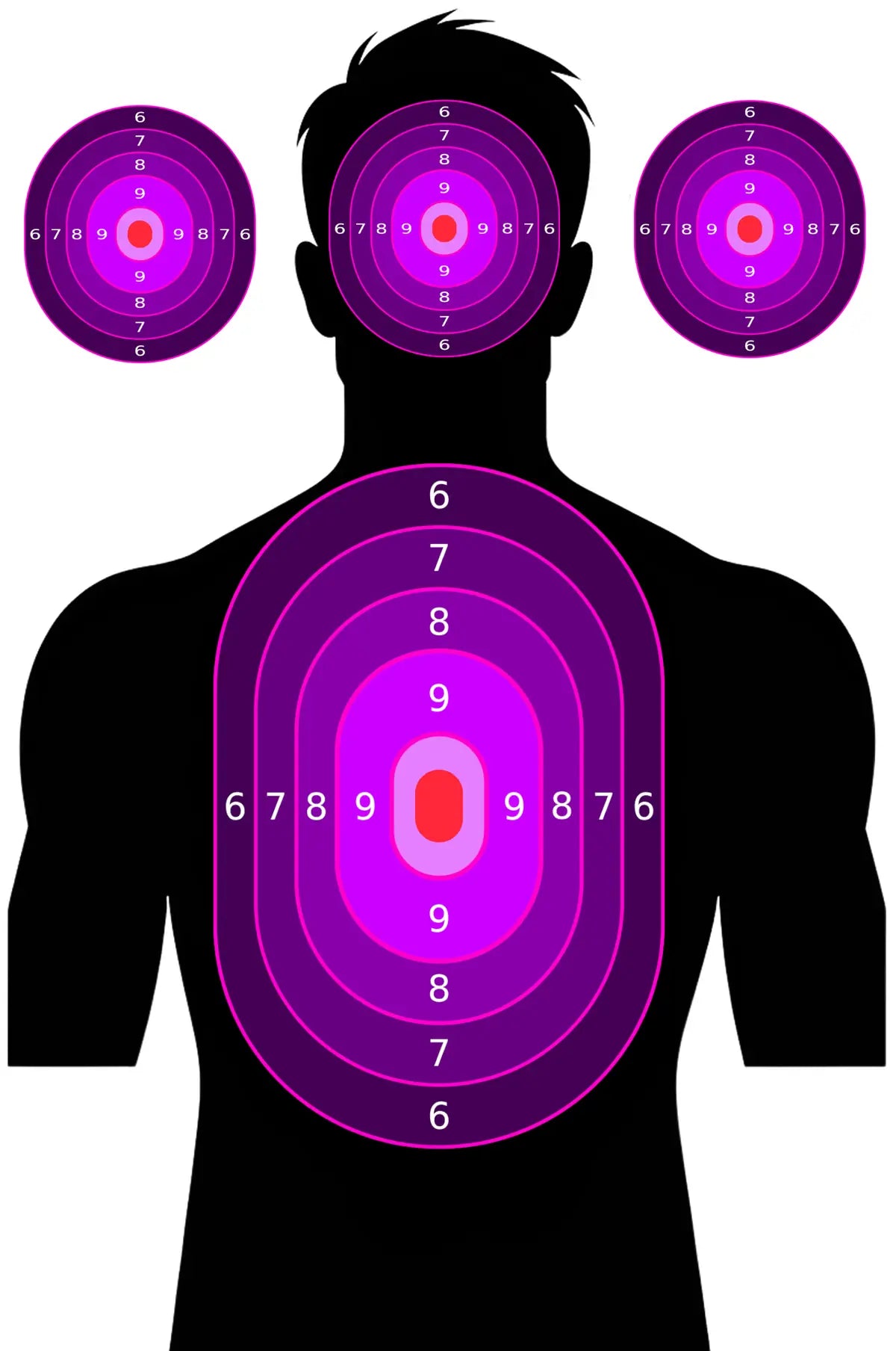 Silhouette Target 25 - Printable Shooting Target