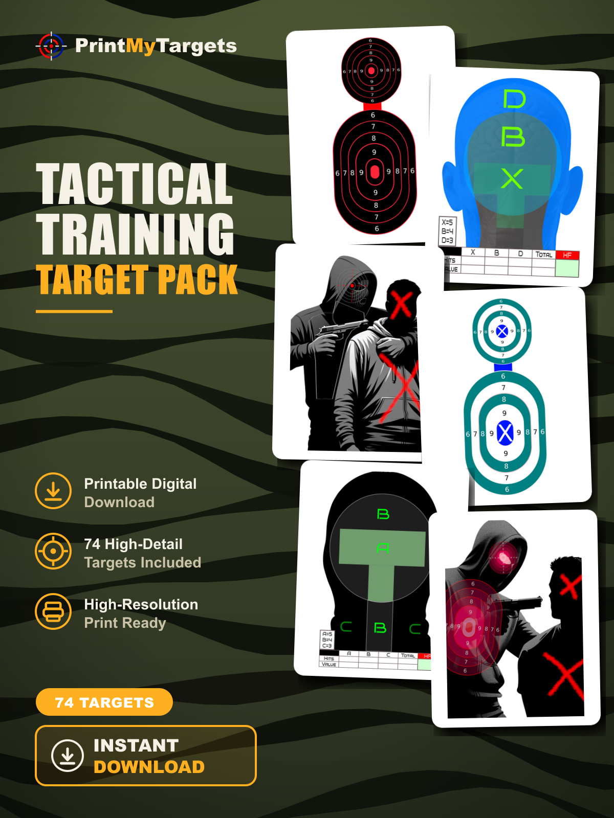 Tactical Training Pack (74 Targets)