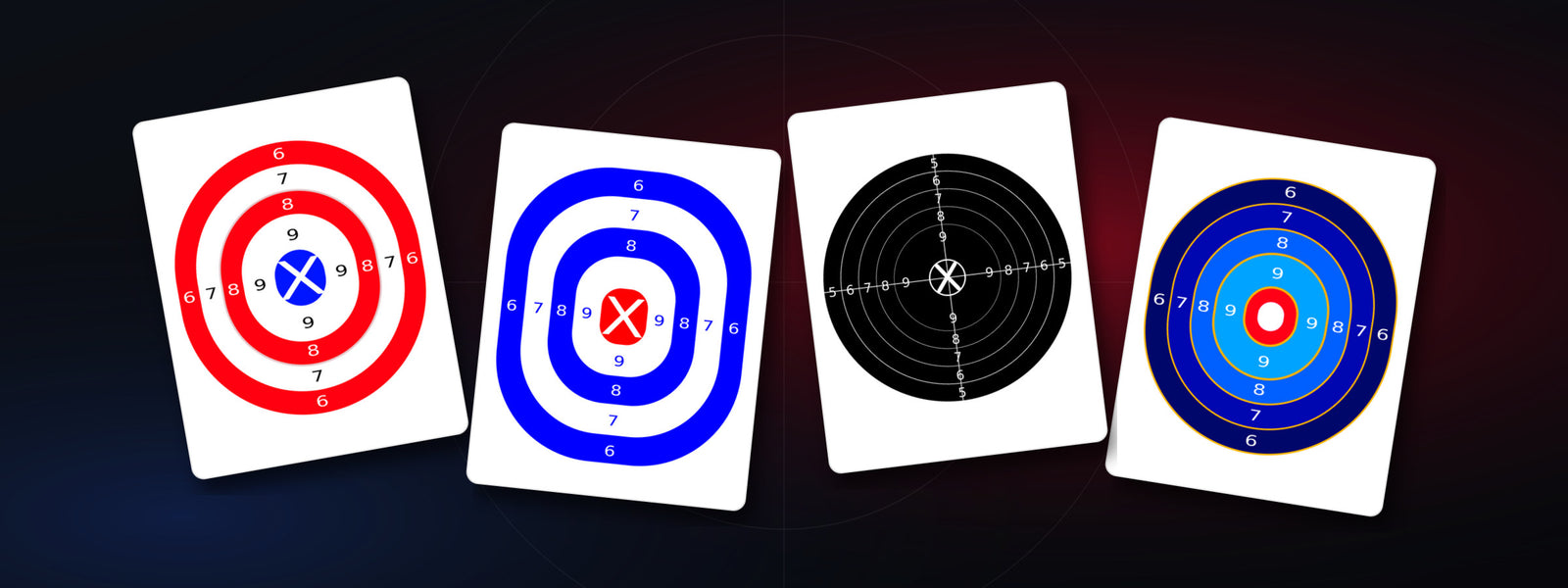 Bullseye Targets — printable shooting targets