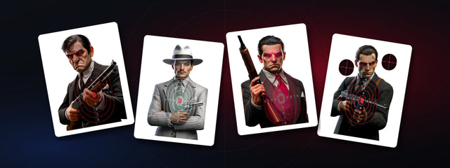 Mobster Targets — printable shooting targets