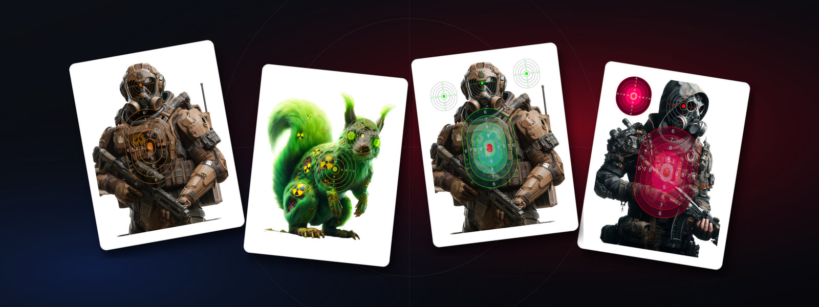 Radioactive Targets — printable shooting targets