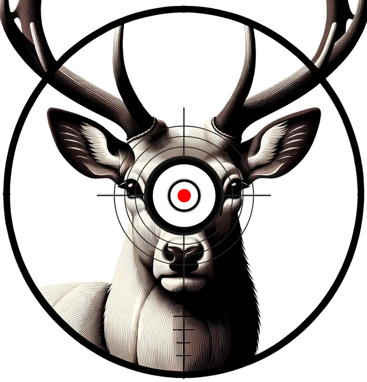 Animal Buck Target 5 - Printable Shooting Target