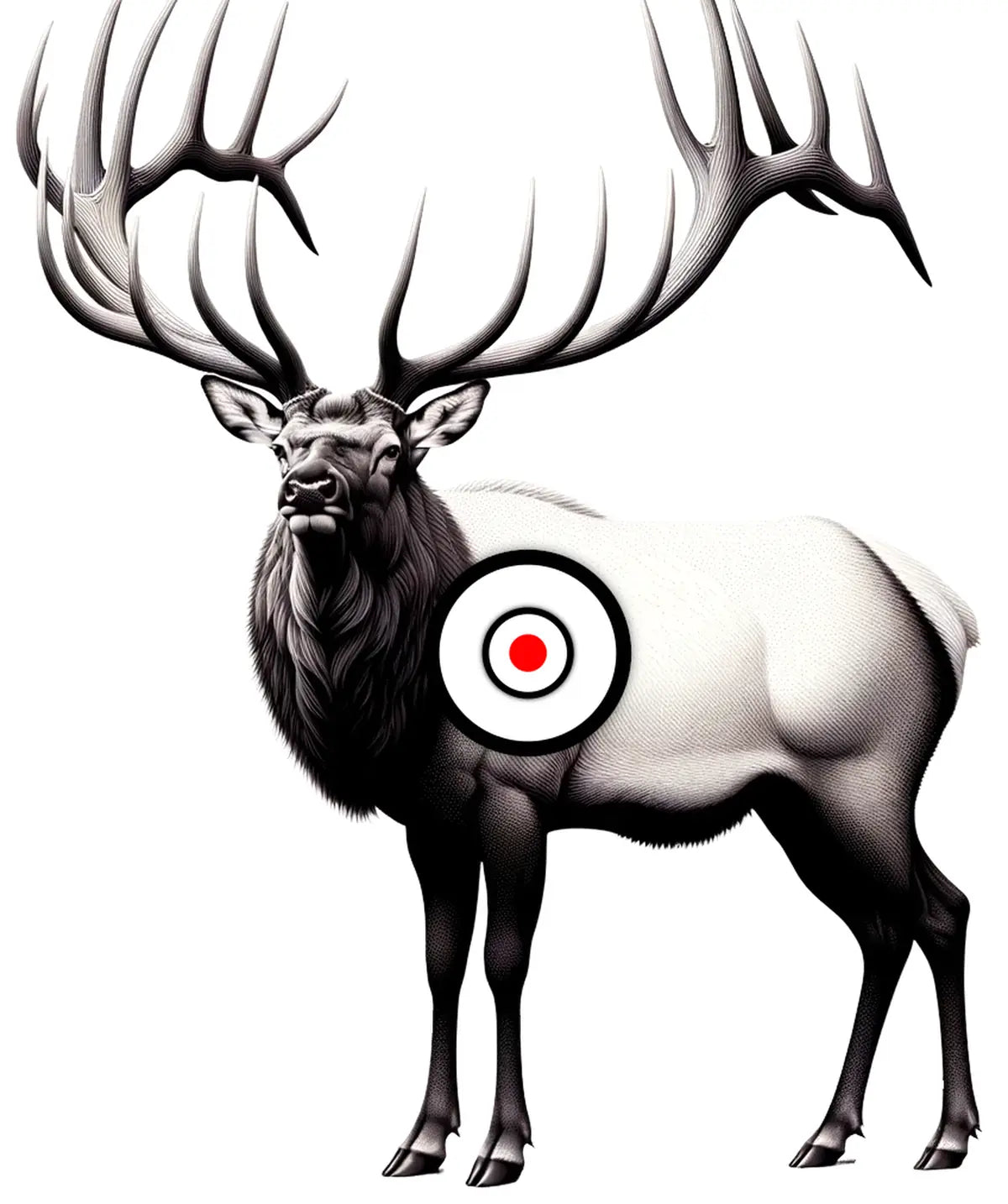 Animal Elk Target 12 - Printable Shooting Target
