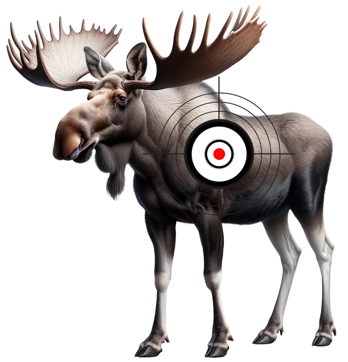 Animal Moose Target 19 - Printable Shooting Target
