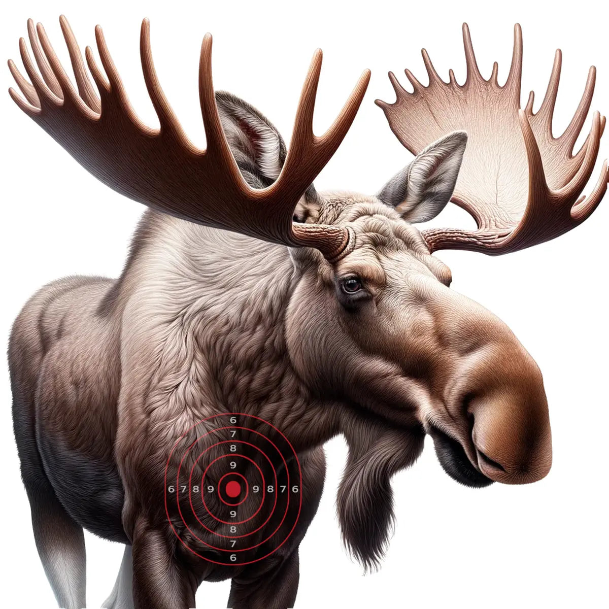 Animal Moose Target 20 - Printable Shooting Target