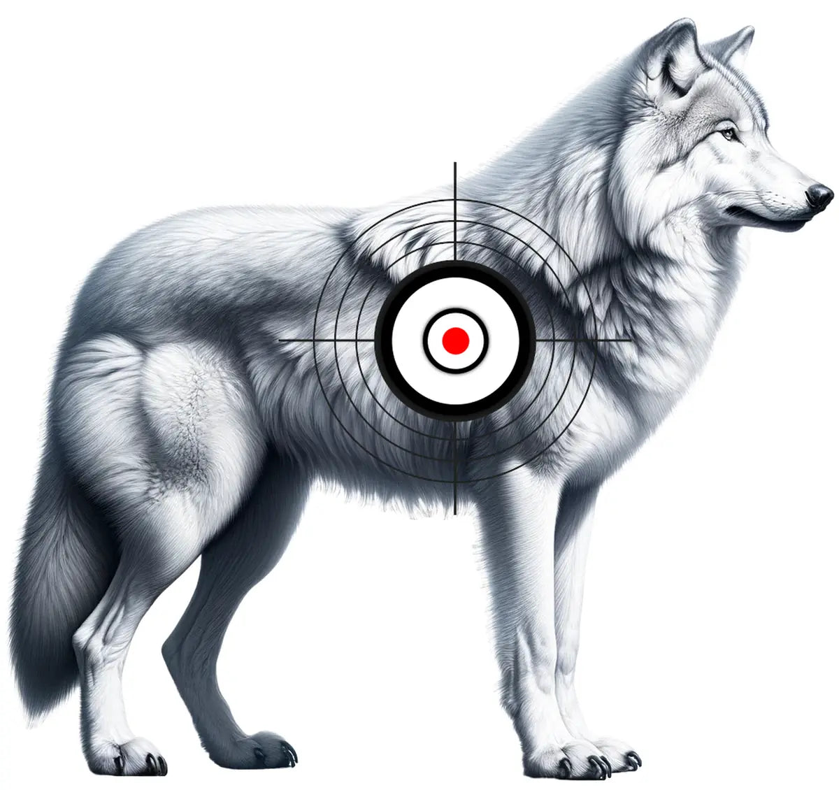 Animal Wolf Target 35 - Printable Shooting Target