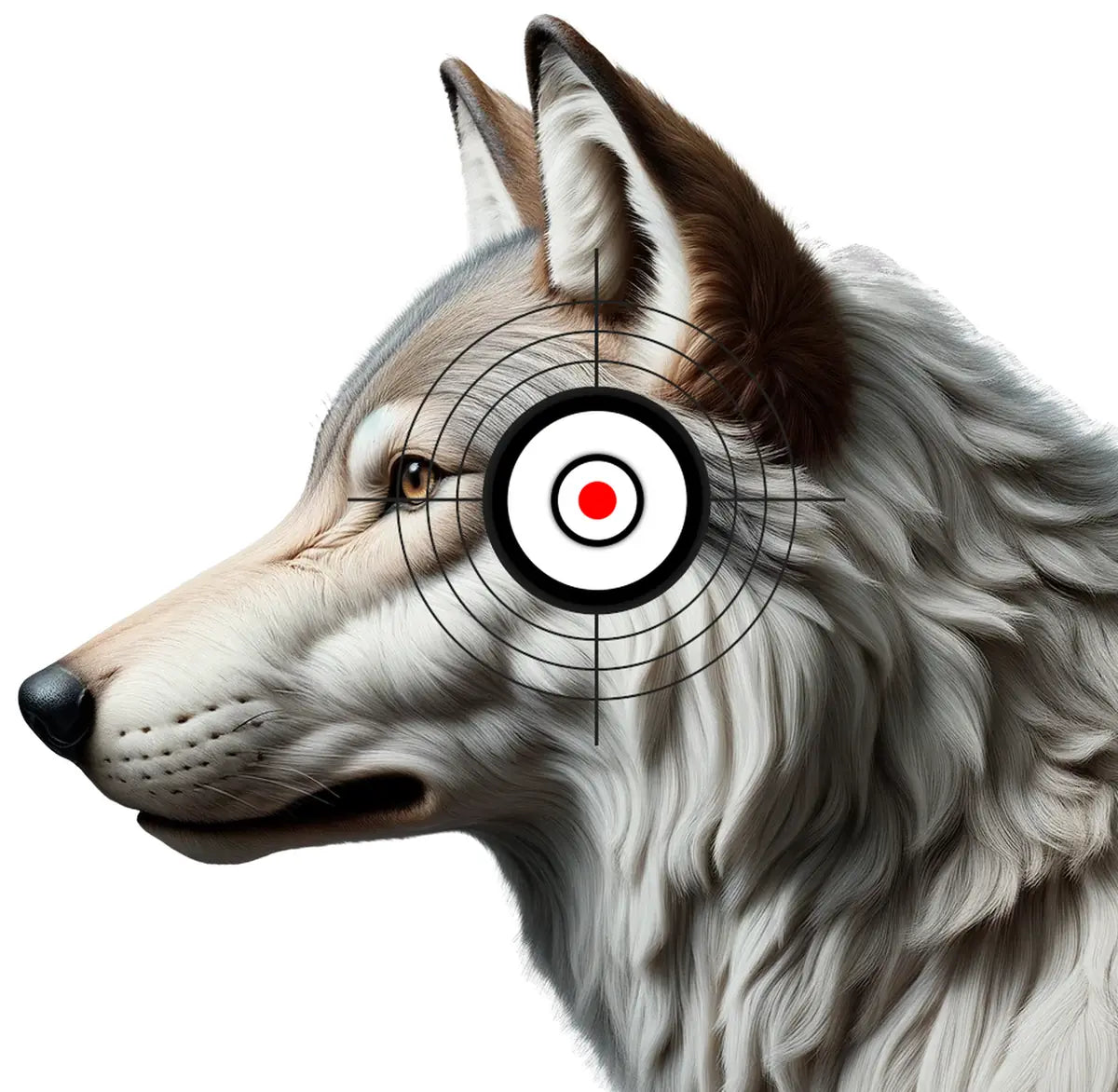 Animal Wolf Target 36 - Printable Shooting Target