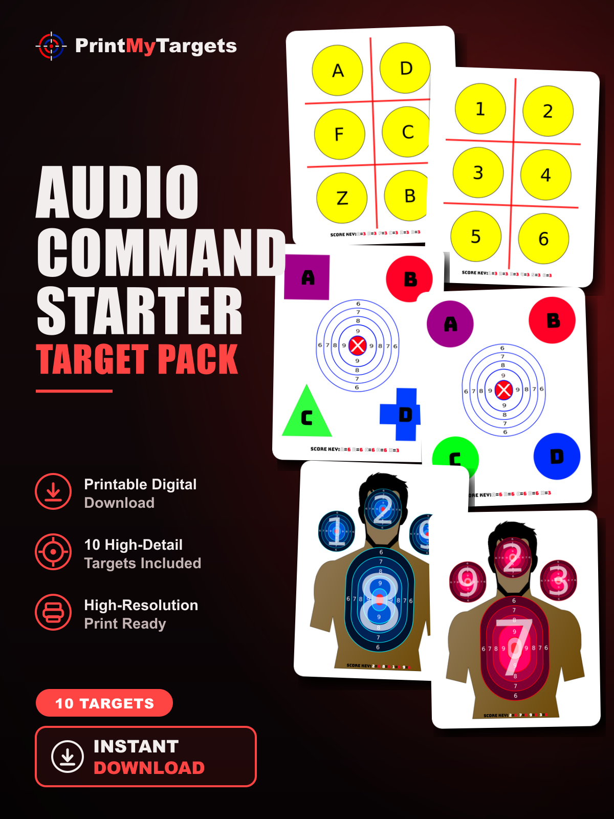 Audio Command Starter Pack (10 Targets)